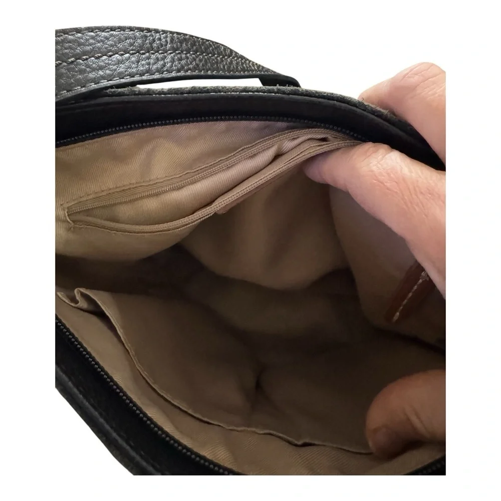 The Sak De Young Black Pebbled Leather Hobo Shoulder Bag